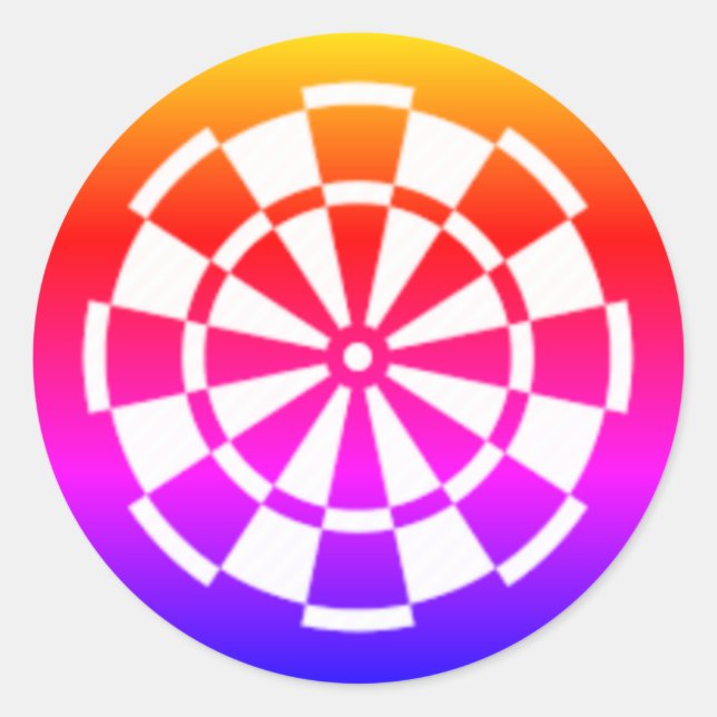 Farben Runder Aufkleber (Vorderseite)