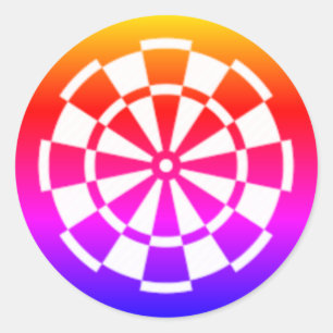 Farben Runder Aufkleber