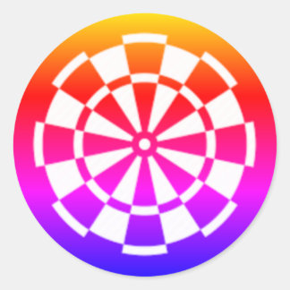 Farben Runder Aufkleber
