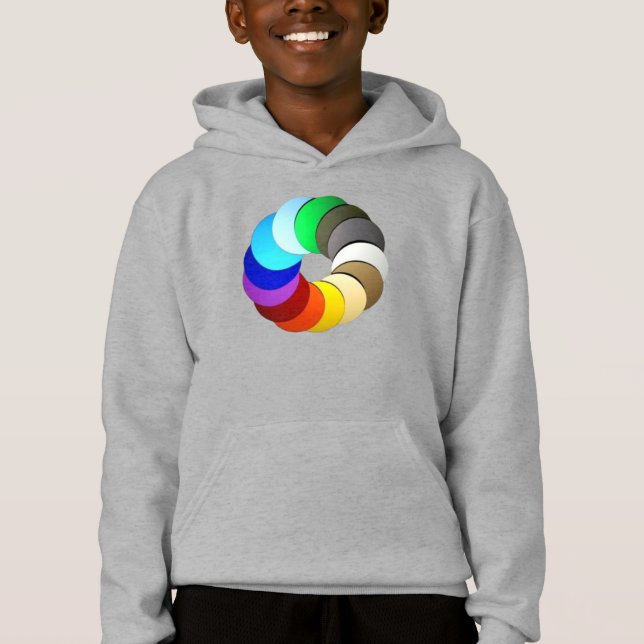 Farben Schönheitsdesigns Hoodie (Vorderseite)