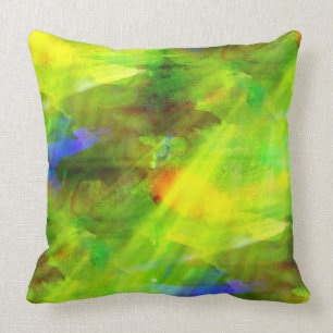 färben Sie das abstrakte nahtlose Hintergrundgrü Kissen