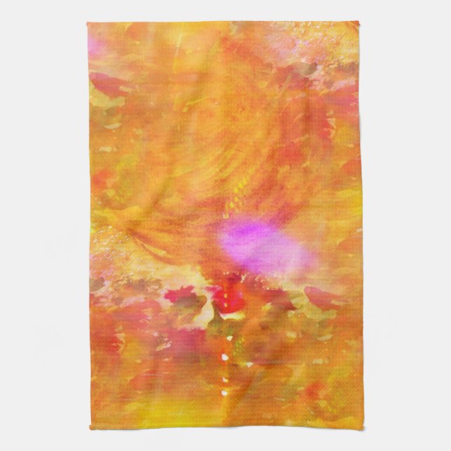 färben Sie das nahtlose Hintergrundgelb der Kunst, Handtuch (Vertikal)