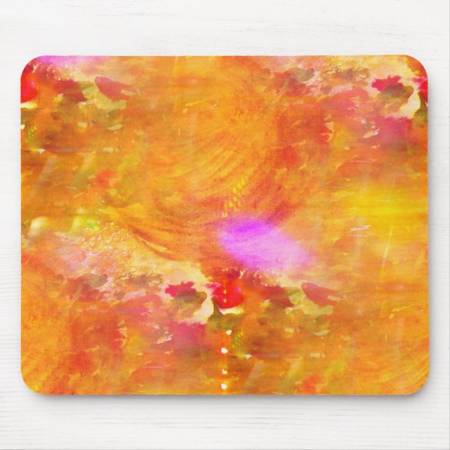 färben Sie das nahtlose Hintergrundgelb der Kunst, Mousepad (Vorne)