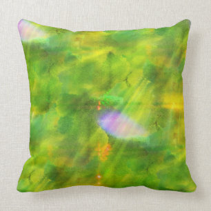 färben Sie das nahtlose Hintergrundgrün, gelb Kissen