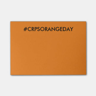 Färben Sie das WeltOrange™ #CRPSORANGEDAY Post-It Klebezettel