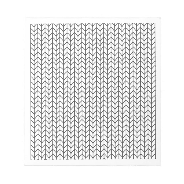 FARBEN SIE IHR EIGENES Knittern 5.5x6 Notepad. Notizblock (Vorderseite)