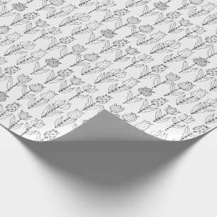 Färben Sie Ihr eigenes Tulpe-Muster Geschenkpapier