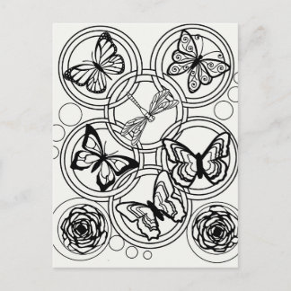 Färben Sie Ihre eigene jugendliche Farbenpracht. Postkarte