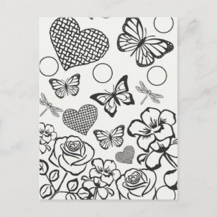 Färben Sie Ihre eigene jugendliche Farbenpracht. Postkarte