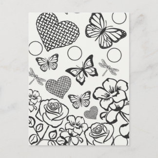 Färben Sie Ihre eigene jugendliche Farbenpracht. Postkarte