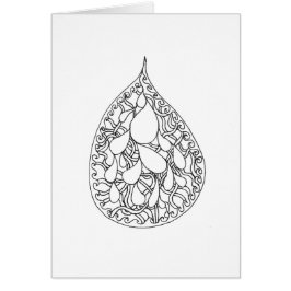 Färben Sie Ihre eigene Karte - gelocktes Tröpfchen