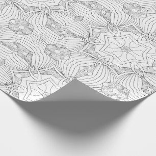 Färben Sie Ihre eigene Mandala Geschenkpapier