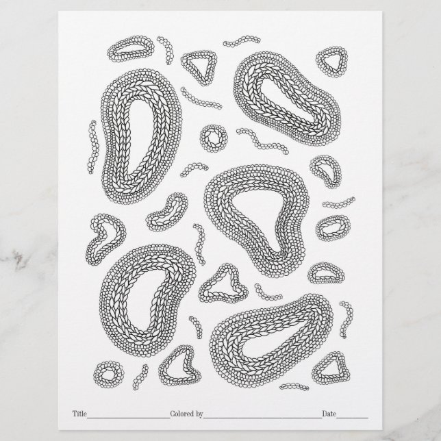 FARBEN SIE IHRE EIGENE Microscope-Farbseite. (Vorderseite)