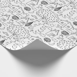 Färben Sie Ihre eigene Nachbarschaft Geschenkpapier