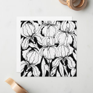 Färben Sie Ihre eigenen IrisBlume Mitteilungskarte