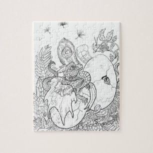 Färben Sie Ihren eigenen Schlappdrachen Puzzle