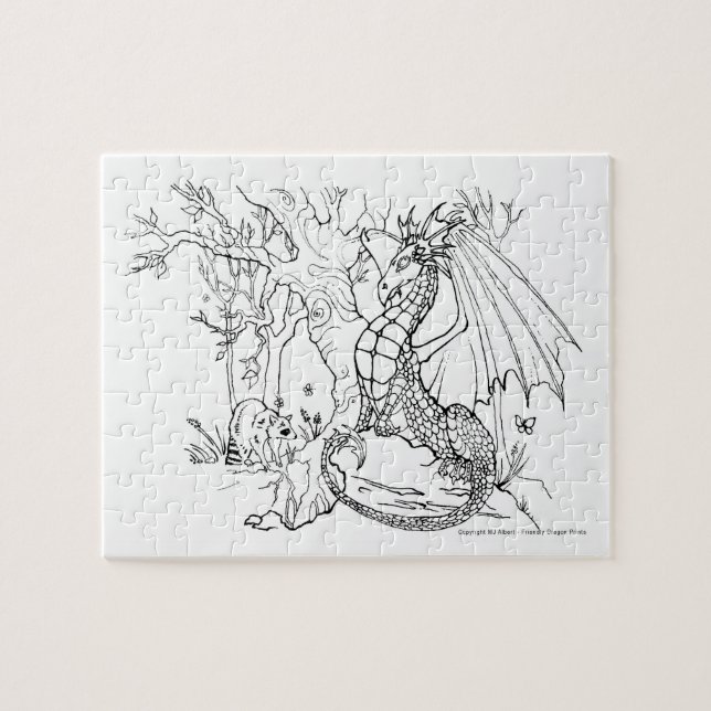 FARBEN SIE MICH! Machen Sie Ihren eigenen Geschenk Puzzle (Horizontal)