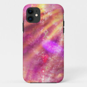 färben Sie nahtlosen Hintergrund lila, rosa iPhone 11 Hülle