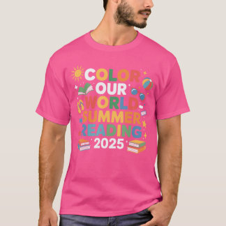 Färben Sie unsere Welt Sommerlektüre 2025 Süße Som T-Shirt