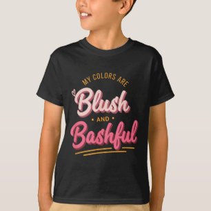 Farben sind errötend und schüchtern lustig rosa Sc T-Shirt