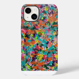Farben und Ausdrücke in Acrylfarbe iPhone 14 Hülle