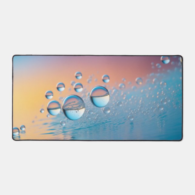 Farben und Blasen Schreibtischunterlage (Vorderseite)