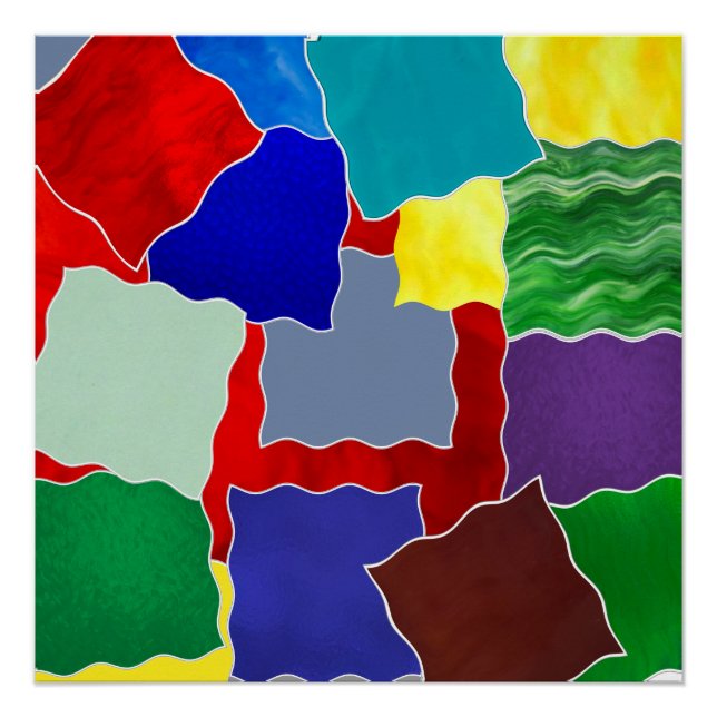 Farben und Uhren Poster (Vorderseite)