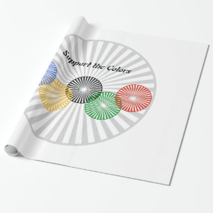 Farben unterstützen - geschenkpapier
