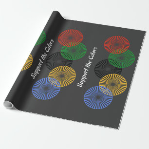 Farben unterstützen - geschenkpapier