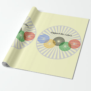 Farben unterstützen - geschenkpapier