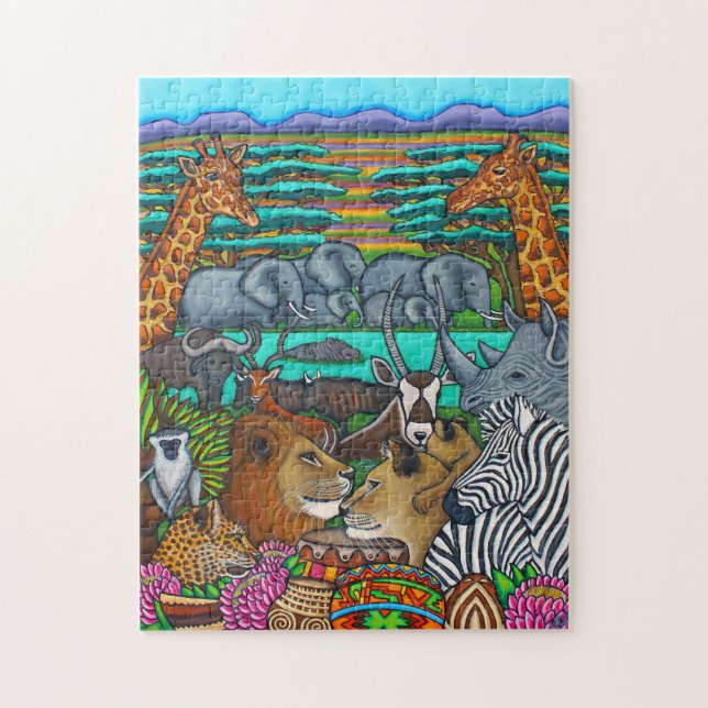 Farben von Afrika 10x14 Foto Puzzle (Vertikal)