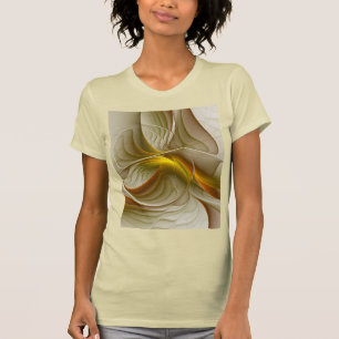 Farben von Edelmetallen, abstrakte fraktale Kunst T-Shirt