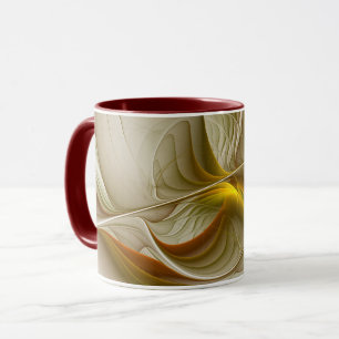 Farben von Edelmetallen, abstrakte fraktale Kunst Tasse