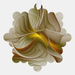 Farben von Edelmetallen, abstrakte Fraktalkunst Ornament Karte