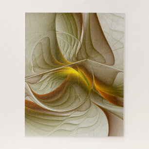 Farben von Edelmetallen, abstrakte Fraktalkunst Puzzle