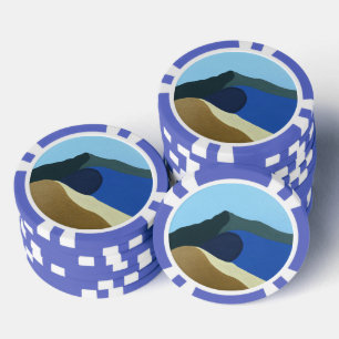 Farben von Mt Tamalpais Poker Chips bemalen