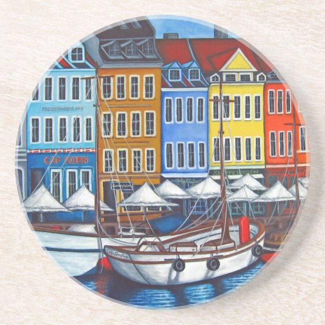 Farben von Nyhavn Untersetzer durch Lisa Lorenz (Vorne)