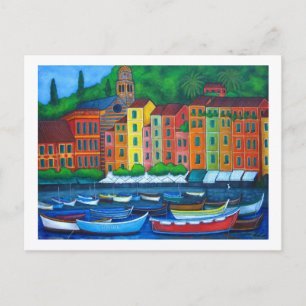 Farben von Portofino Postkarte