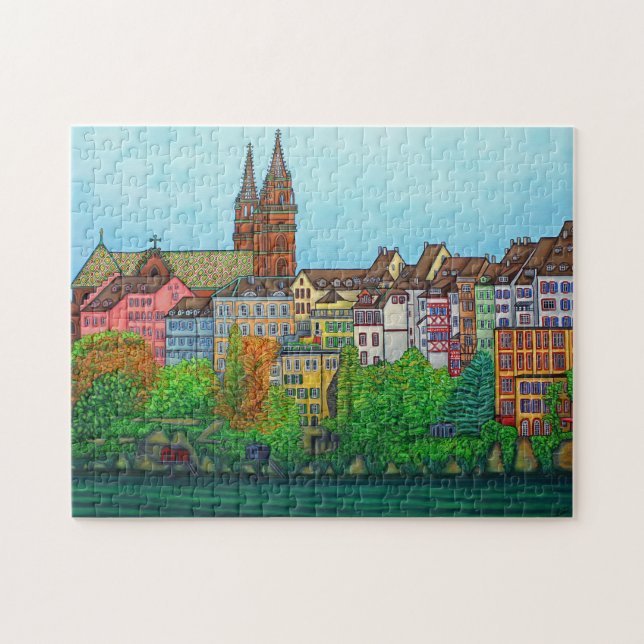 Farben von Puzzlespiel Basels 11x14 mit Puzzle (Horizontal)