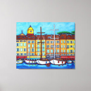 Farben von Saint-Tropez Print von Lisa Loren Leinwanddruck