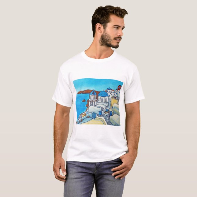 Farben von Santorini T - Shirt (Vorne ganz)