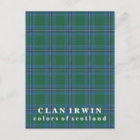 Farben von Schottland Clan Irwin Tartan