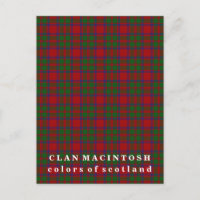 Farben von Scotland Clan MacIntosh Tartan
