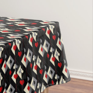 Farben von Spielkarten beim Poker. Tischdecke