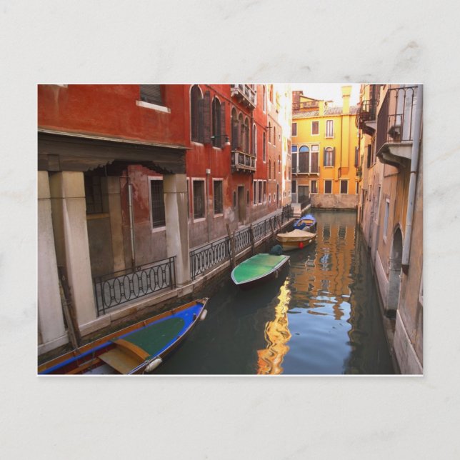 Farben von Venedig, Italien Postkarte (Vorderseite)