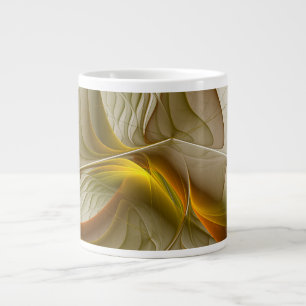 Farben Wertvoller Metalle, Abstraktes Fraktal Kuns Jumbo-Tasse