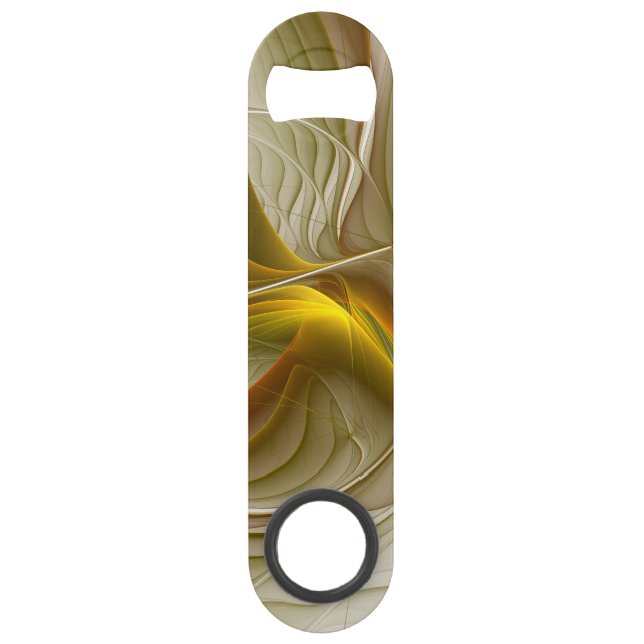 Farben Wertvoller Metalle, Abstraktes Fraktal Kuns Speed Flaschenöffner (Vorderseite)