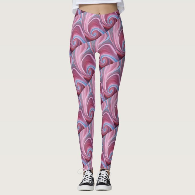 Farben wirbeln Leggings (Vorderseite)