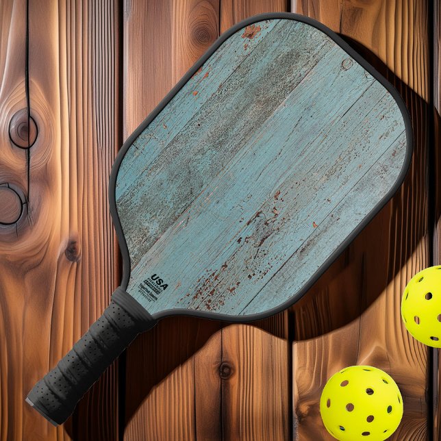Farbenblauer Holz Pickleball Schläger (Von Creator hochgeladen)
