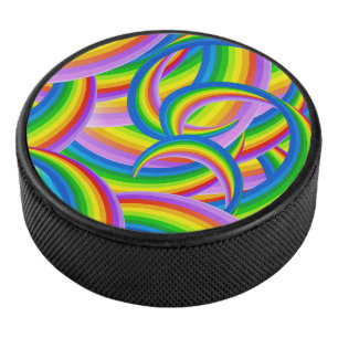 Farbenbogen Eishockey Puck